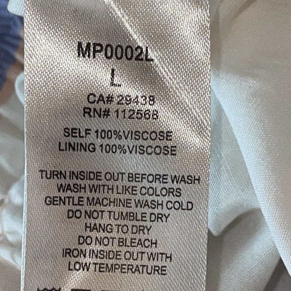 MISS ME COLORED STRIPED VISCOSE PANT Sz. L - Picture 14 of 16